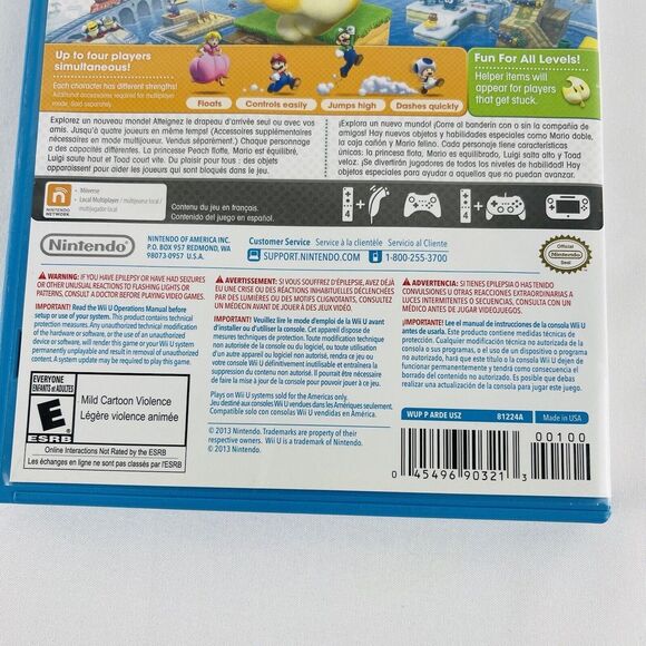 Nintendo Wii U Super Mario 3D World Complete With Manual Tested Working - Picture 10 of 14